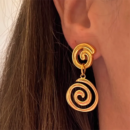 Boucles d'oreilles spirale